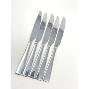 Oneida Grayson Glossy Stainless Steel French Solid Dinner Knives 9.5” Set Of 5